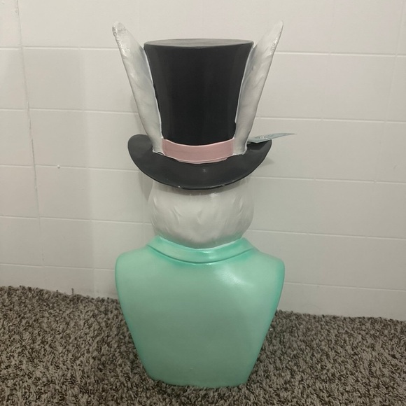 Tophat & Tail XL Rabbit with Bust & Top Hat Figural Easter Spring Home Decor - Picture 2 of 5